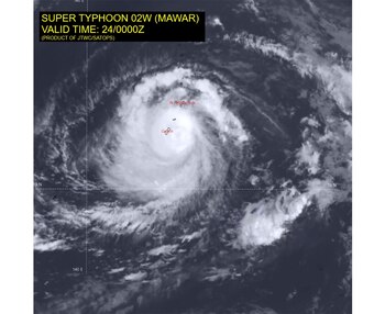 Esta imagen satelital infrarroja del