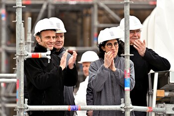 El presidente francés, Emmanuel Macron,