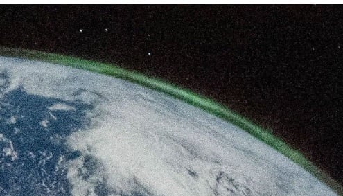 Una aurora austral en la Tierra