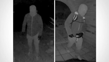 Dos fotografías de vigilancia infrarroja