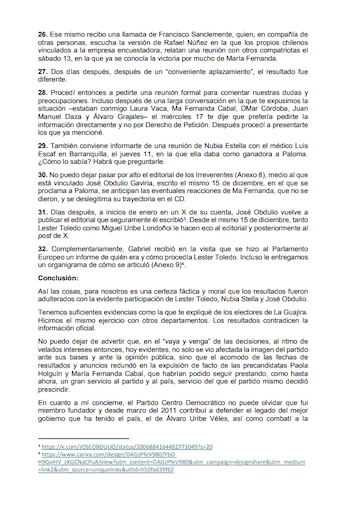 José Félix Lafaurie afirmó que