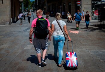 Una pareja de turistas británicos