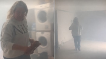 Entró a la cocina y encontró una nube de humo por un descuido de su madre