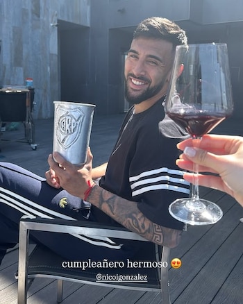 El posteo de la pareja