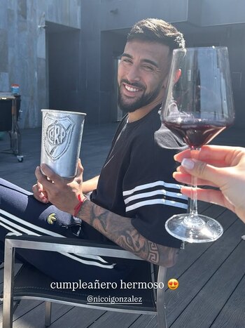 El posteo de la pareja
