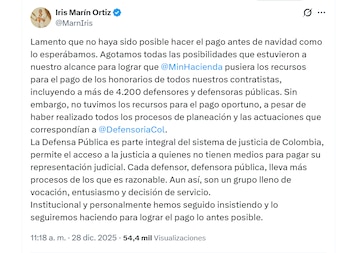 La defensora del Pueblo respondió