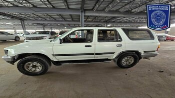 El vehículo también fue asegurado