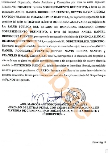 El juzgado decreta el sobreseimiento definitivo de tres agentes acusados de tráfico ilícito de drogas agravado