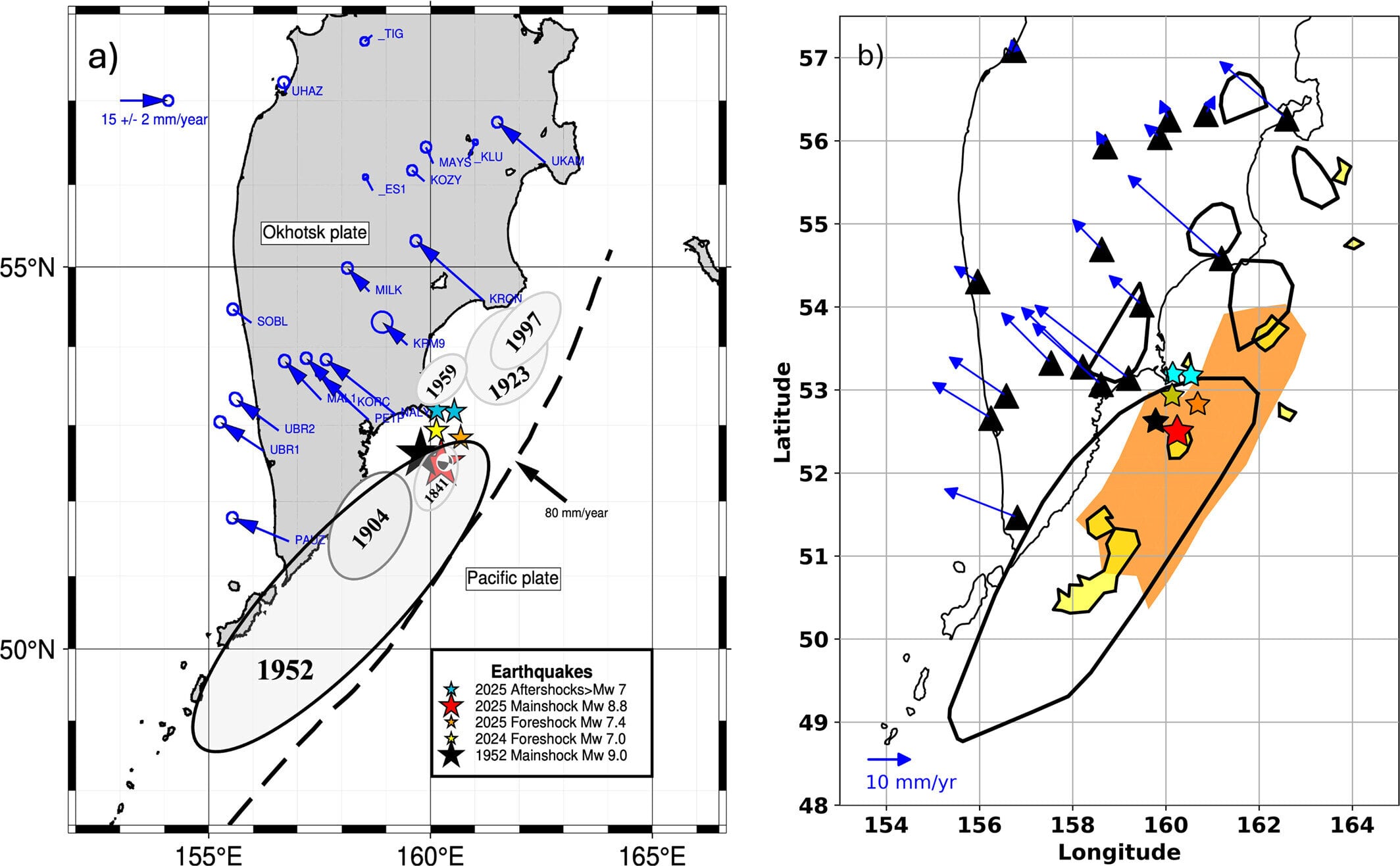 La investigación comparó el sismo de 2025 con el gran terremoto de 1952 y detectó que ambos eventos rompieron una región profunda similar de la falla. (Geophysical Research Letters (2026). DOI: 10.1029/2026gl121826)