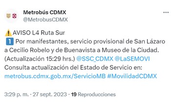 (X/@MetrobusCDMX)