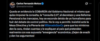 Carlos Fernando Motoa afirmó que