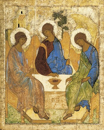 "La Trinidad", de Andrei Rublev,