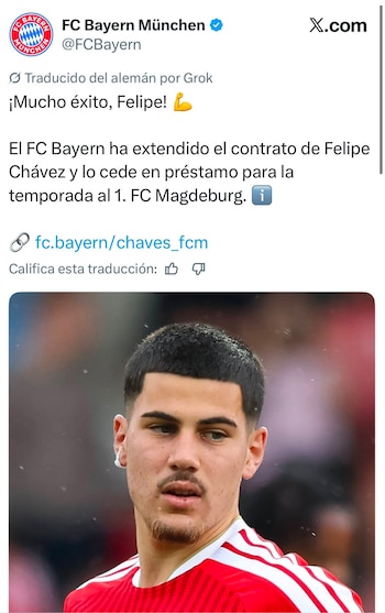 Felipe Chávez jugará cedido en Magdeburgo durante esta temporada.