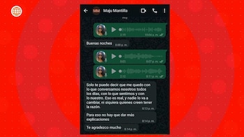 Captura de la respuesta de Maju Mantilla
