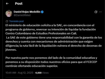 Daniel Rojas pidió a la