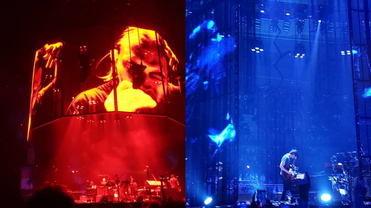 Imagen del concierto de Radiohead en Madrid y su famosa