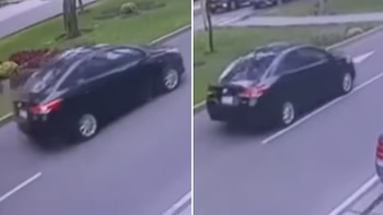 El auto negro involucrado en