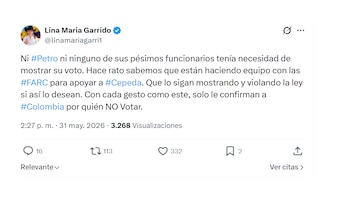 Lina María Garrido y sus críticas a Gustavo Petro