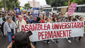 La marcha en Santiago del