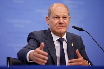El canciller alemán, Olaf Scholz,