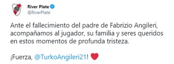 El mensaje de apoyo de