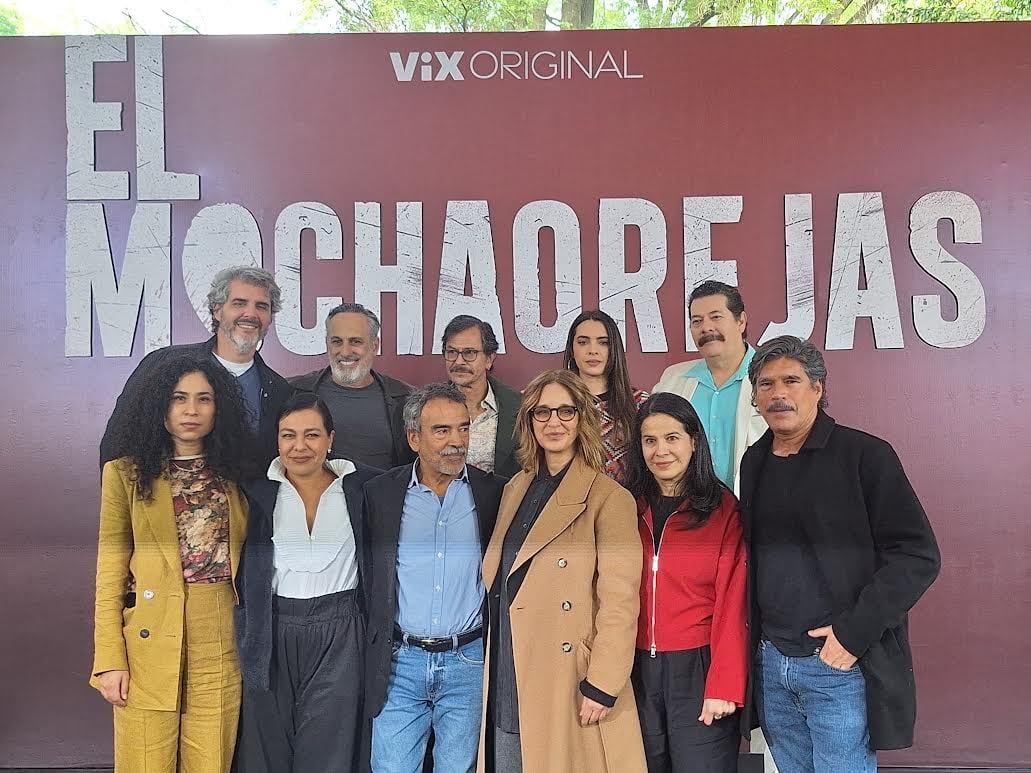 El elenco platicó con la prensa sobre el proyecto de la serie El Mochaorejas (Zurisaddai González/Infobae)