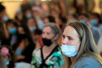 Familiares de los mormones asesinados