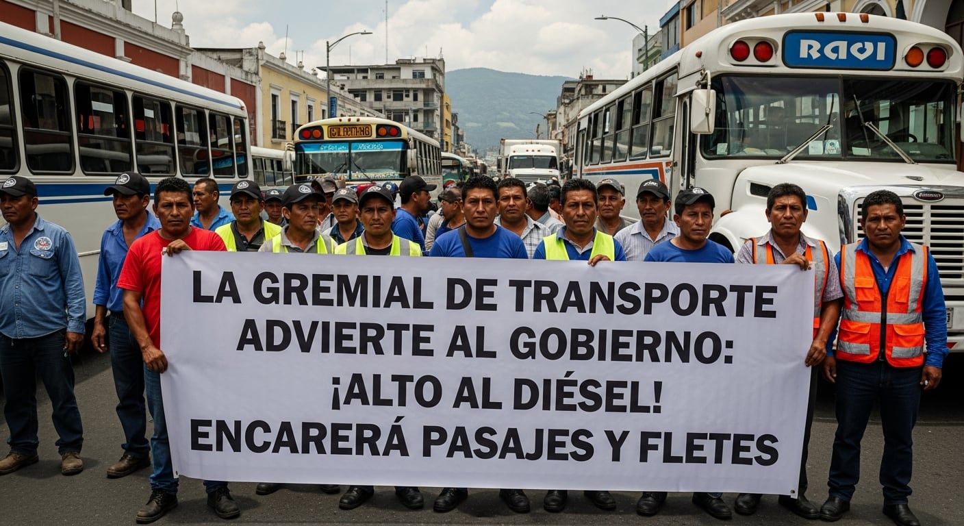 La gremial de transporte advierte al gobierno que el alza del diésel puede encarecer el pasaje y los fletes