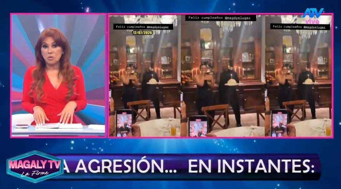 Magaly Medina sobre Sergio George y Magdiel Ugaz: “Las vueltas que da la vida”. Captura: Magaly TV La Firme.