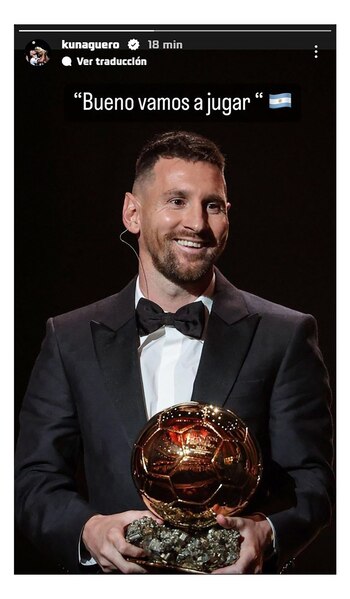 La dedicatoria del Kun Agüero