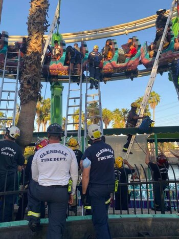 Las personas estuvieron atrapadas durante