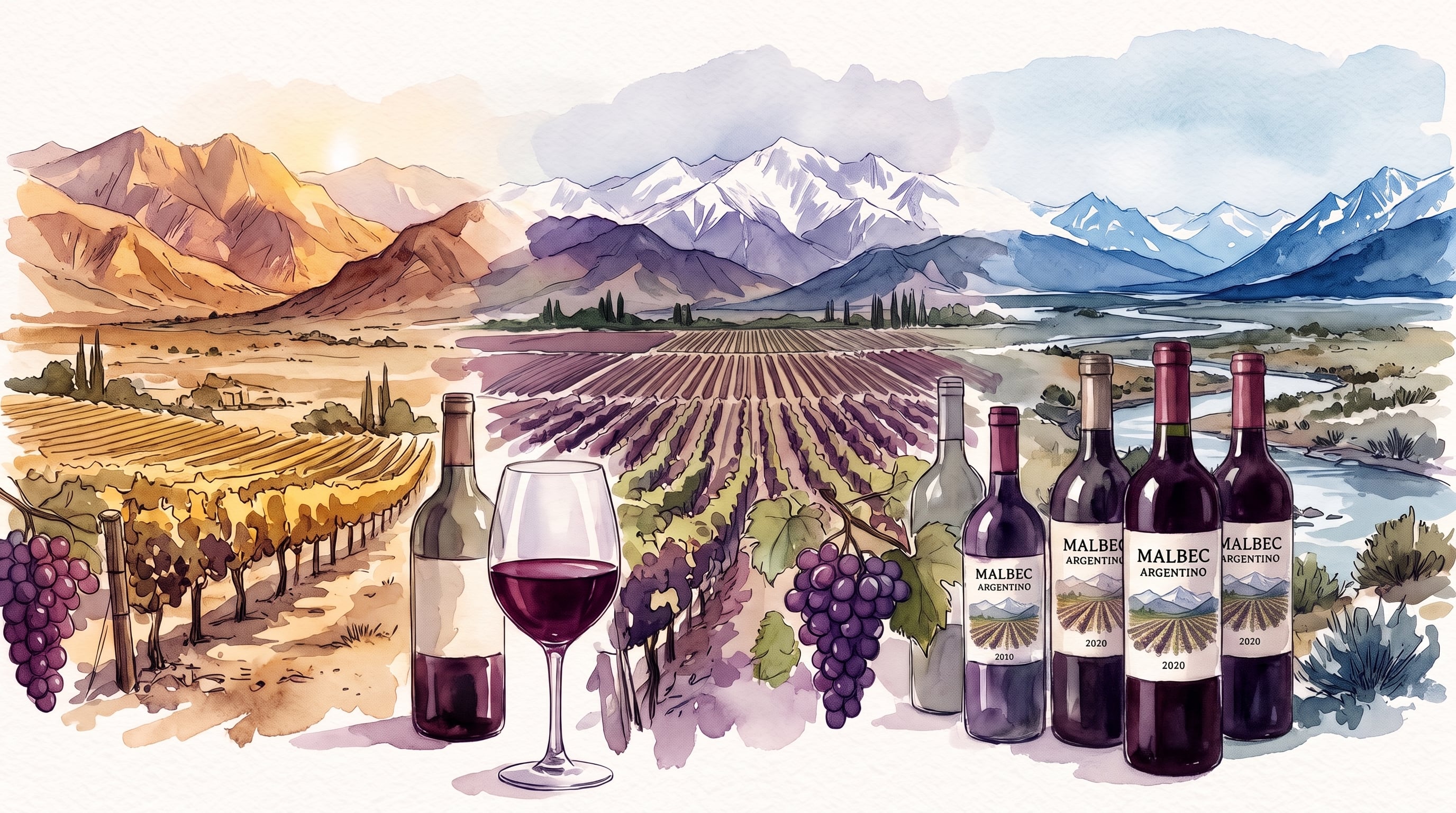El Malbec argentino se cultiva desde los Valles Calchaquíes a más de 3.000 metros, hasta la Patagonia y la costa atlántica (Imagen Ilustrativa Infobae)
