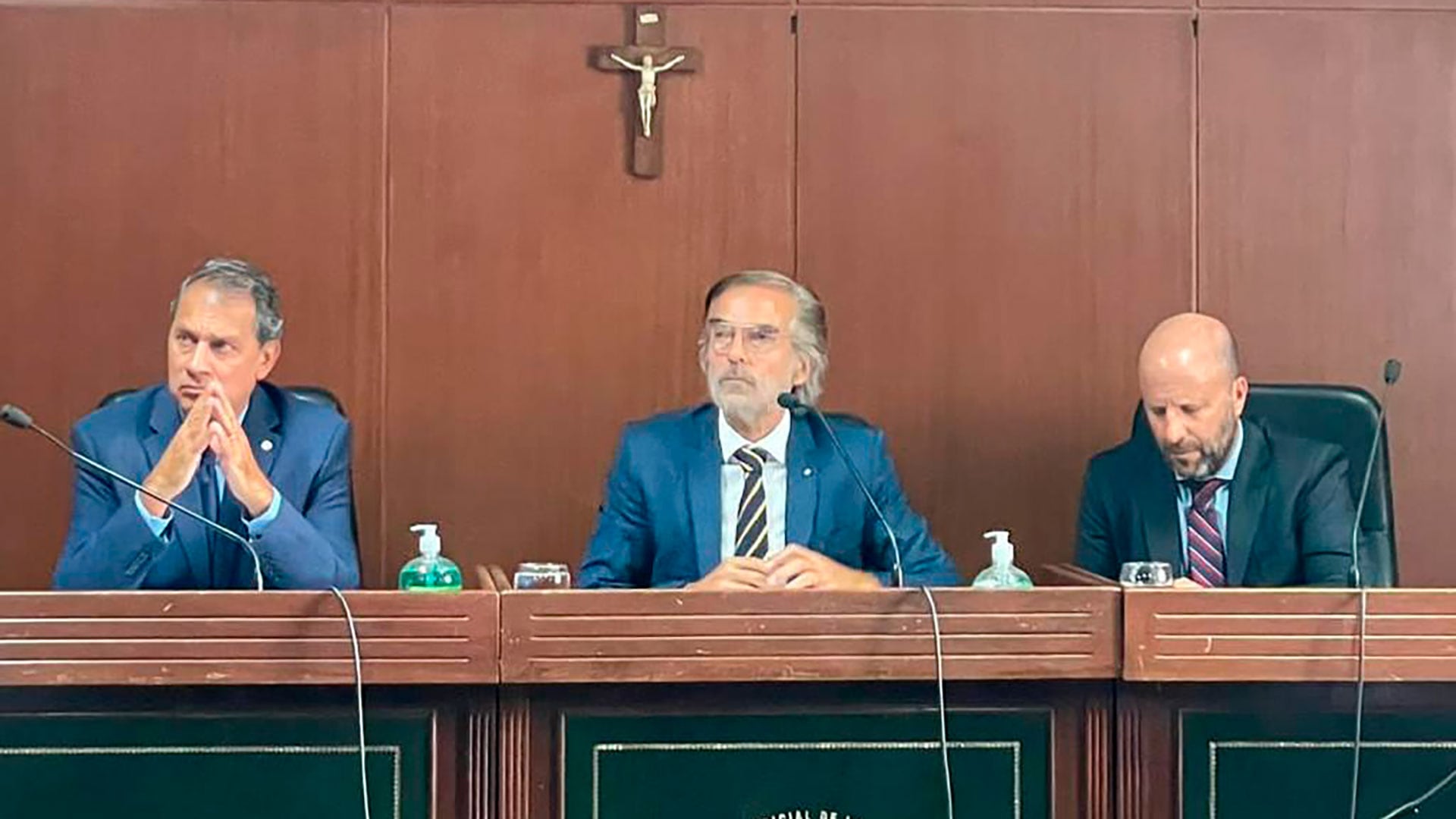 Los camaristas de la Sala I de la Casación Federal: Javier Carbajo, Gustavo Hornos y Mariano Borinsky