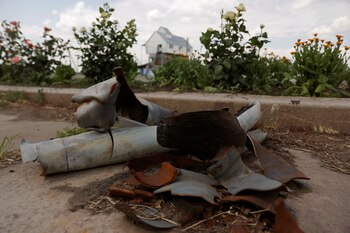 Restros de un cohete ruso