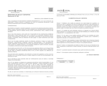 La resolución 305, publicada en