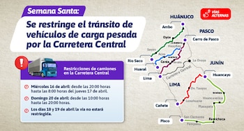 Plan de desvío para el 16 y 20 de abril por Semana Santa