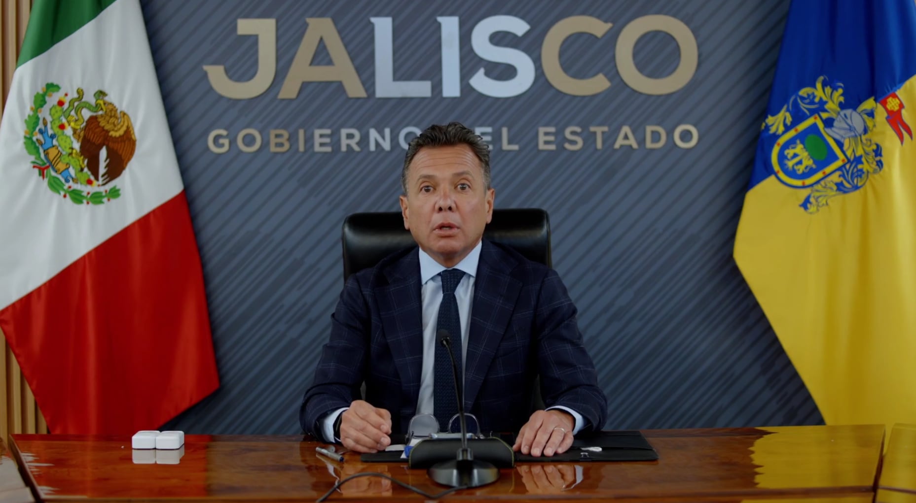 Pablo Lemus anuncia racionamiento de agua por seis meses en Guadalajara tras crisis. (Captura de pantalla)