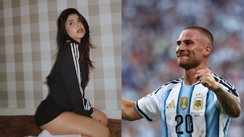 La sensual producción de fotos de Cami Mayan en la previa al gol de Alexis Mac Allister con la Selección