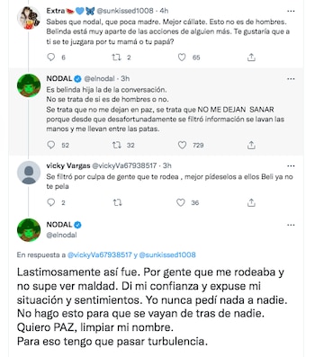 Christian Nodal rompió el silencio