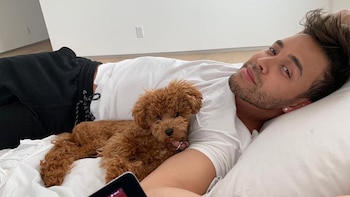 Prince disfrutando de su casa