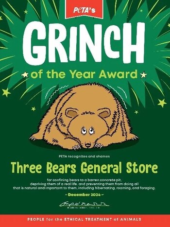 PETA calificó a Three Bears