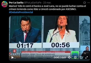 Debate presidencial 2026: los memes que arrasaron en la segunda jornada. Captura: X.