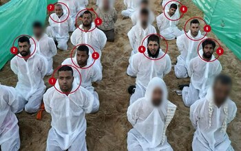 Presuntos miembros de Hamas que