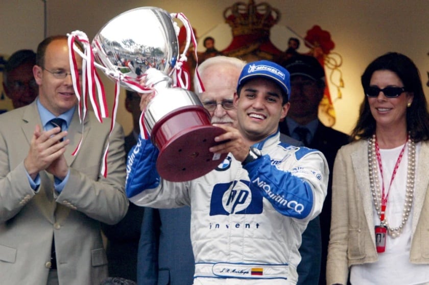 Juan Pablo Montoya se llevó el Gran Premio de Mónaco de 2003 en la Fórmula 1 (AFP)