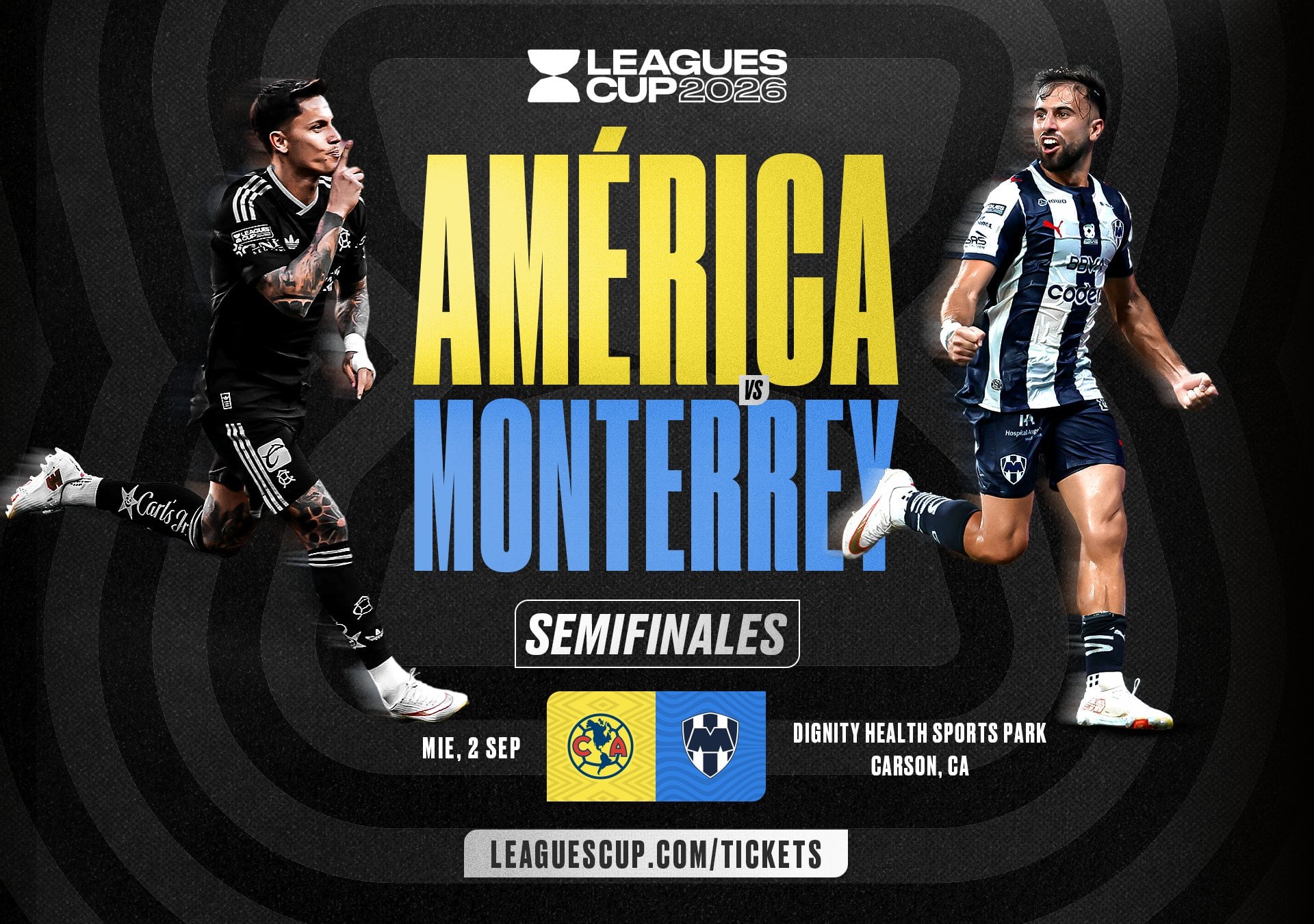 Las Águilas llegan como líderes del Apertura 2026, mientras Monterrey busca dar la sorpresa y avanzar a la definición de la Leagues Cup.