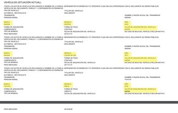 Los tres vehículos (Captura de