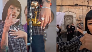 Ángela Aguilar es criticada por utilizar un anillo similar al que usó Cazzu - Infobae