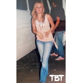 Karina La Princesita durante una gira en sus comienzos