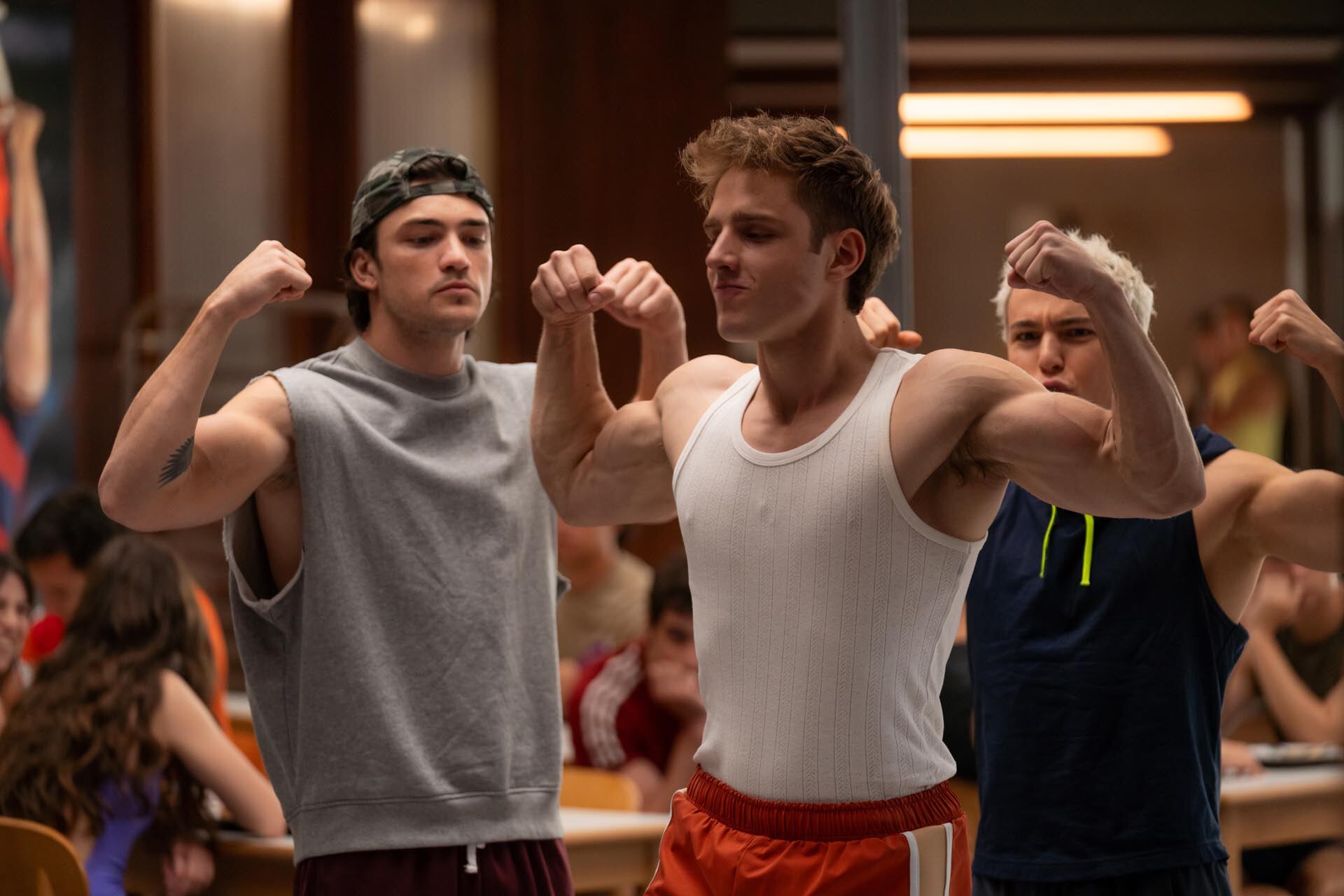 Olympo aborda temas como dopaje, imagen corporal, homofobia y masculinidad tóxica en el deporte. (Crédito: Matías Uris/Netflix © 2024)