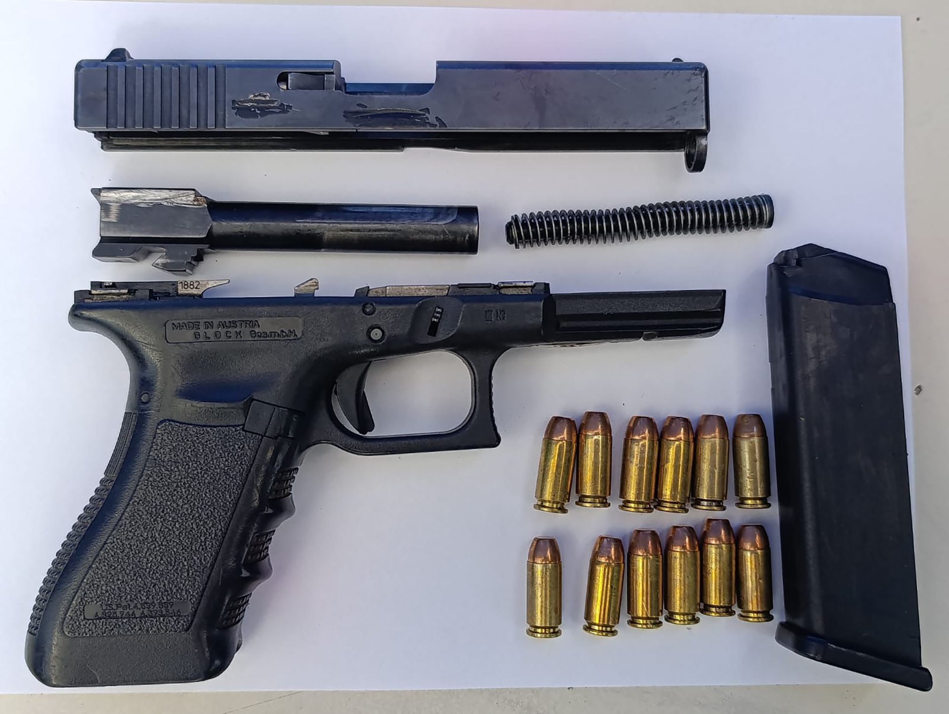 El arma incautada